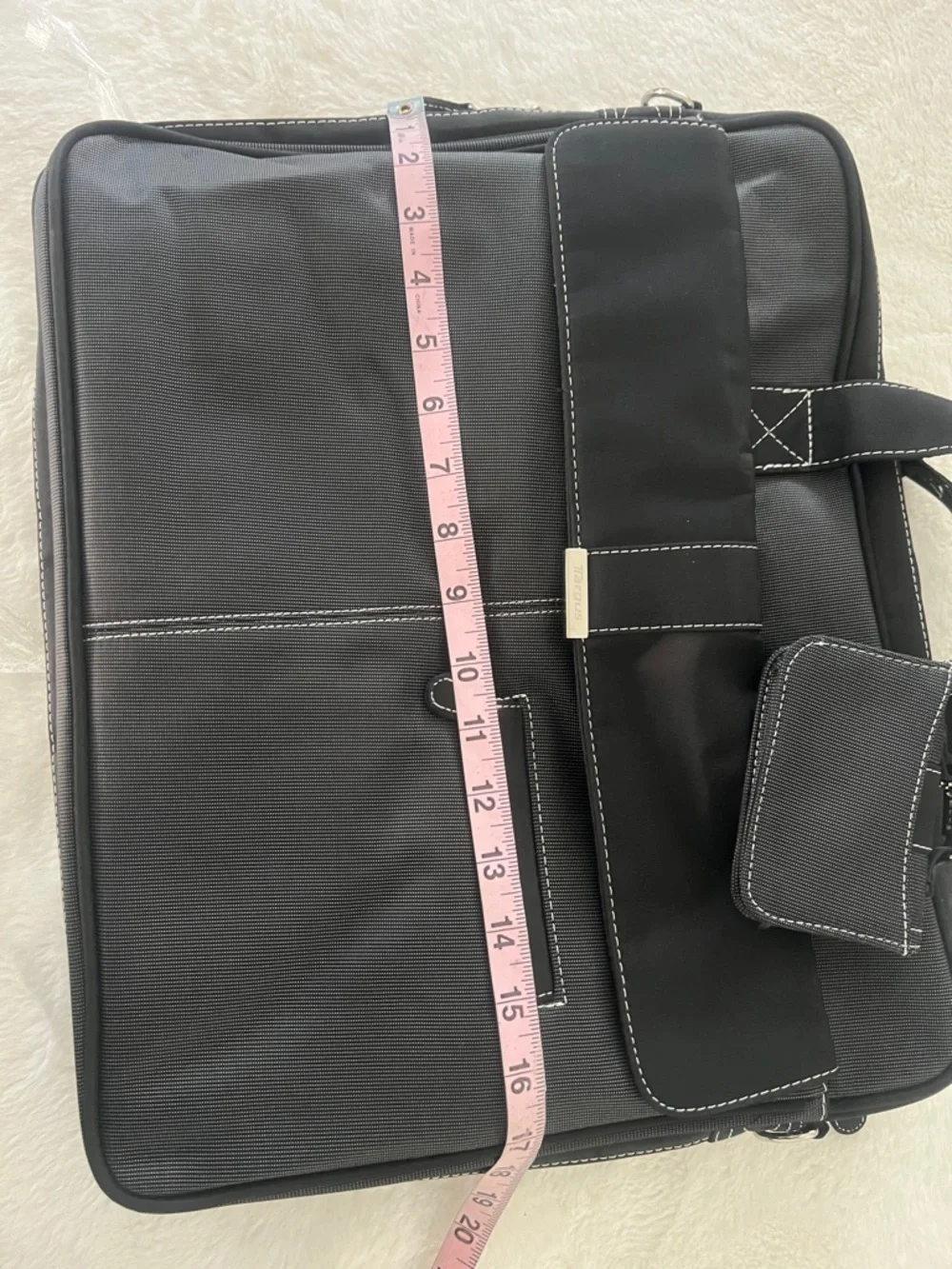 NEW unisex Targus Black Laptop Briefcase, extra wallet,Removable Shoulder Strap